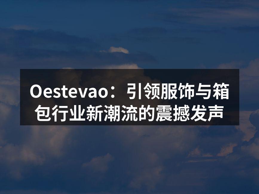 Oestevao新产品发布会现场